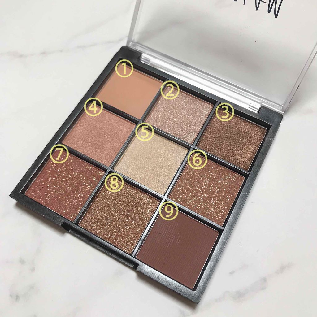 UR GLAM BLOOMING EYE COLOR PALETTE/U R GLAM/アイシャドウパレットを使ったクチコミ(2枚目)