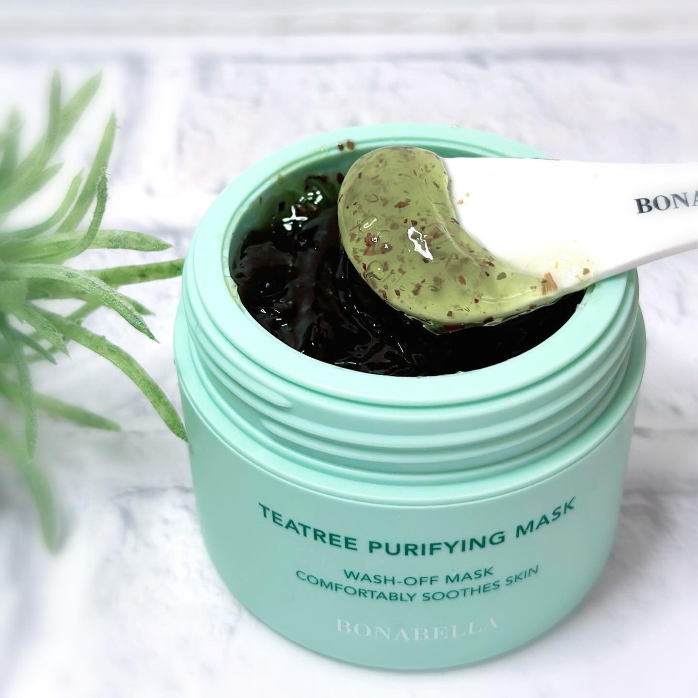 ティーツリーピュリファイングマスク/BONABELLA/洗い流すパック・マスクを使ったクチコミ（3枚目）