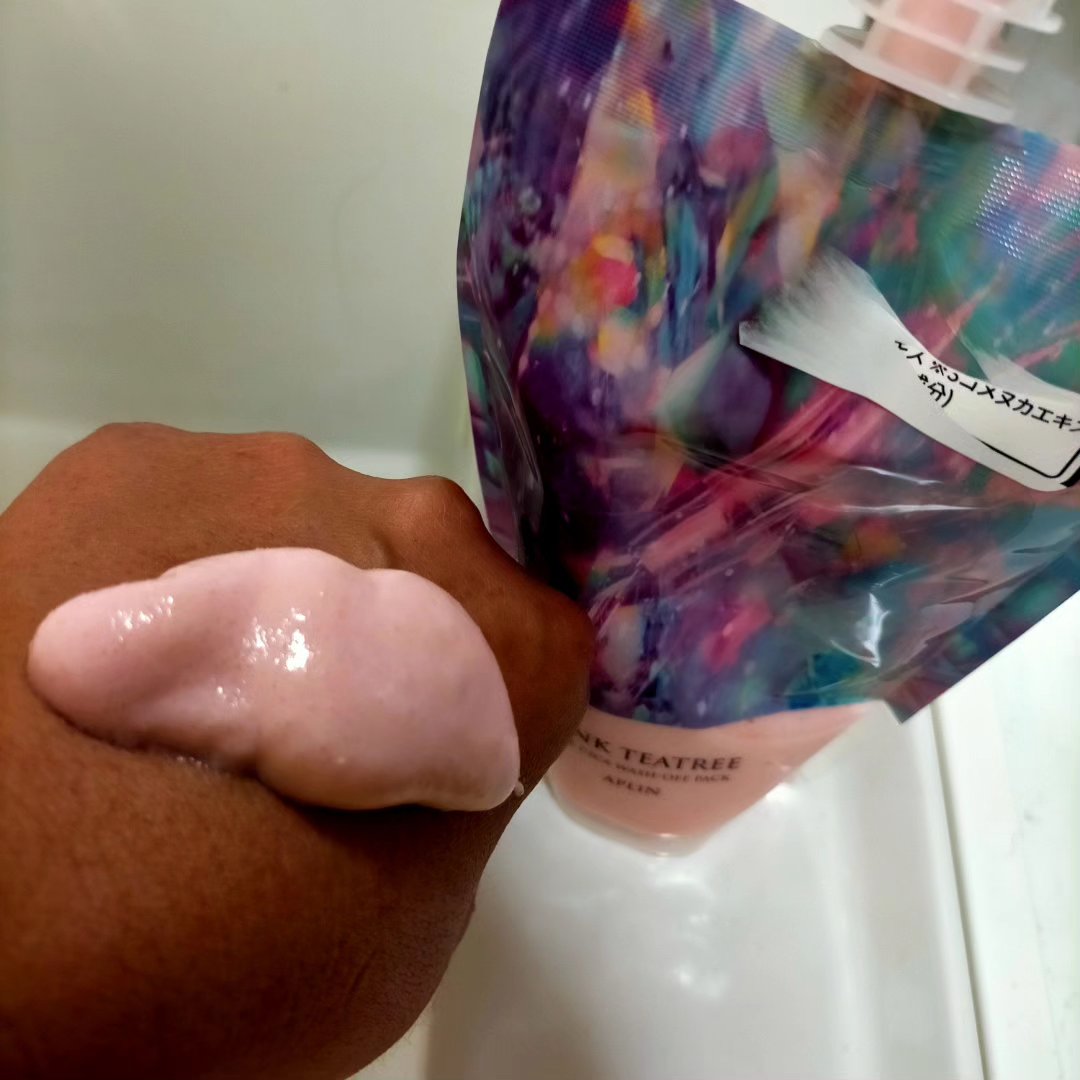 ピンクティーツリーライスシカウォッシュオフパック/APLIN/洗い流すパック・マスクを使ったクチコミ（2枚目）