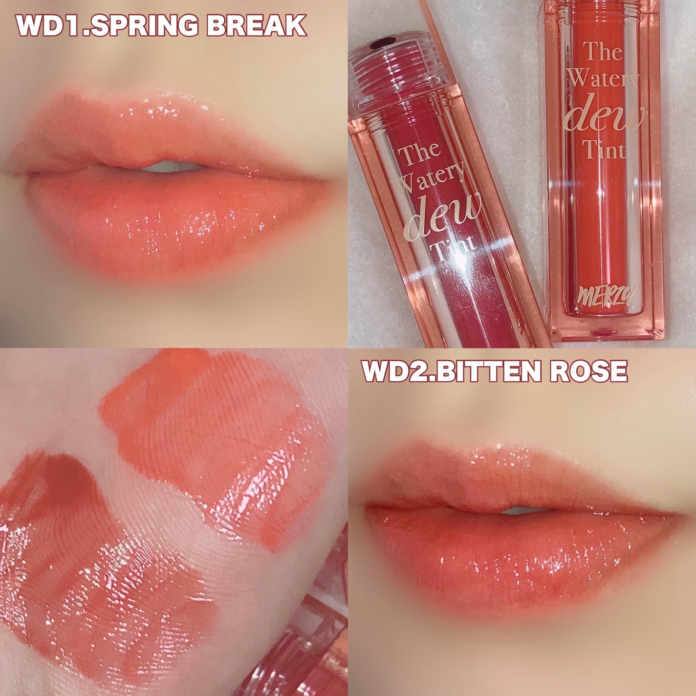 ザ ウォータリーデューティント/MERZY/リップティントを使ったクチコミ(4枚目)