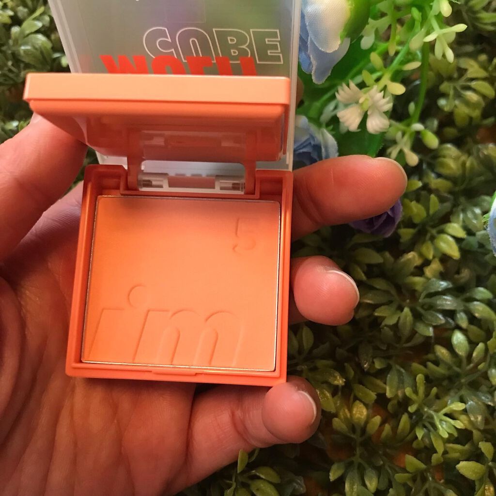 えり on LIPS 「アイムミミマルチキューブ♡002ハローピーチ🍑4色のアイシャド..」(4枚目)