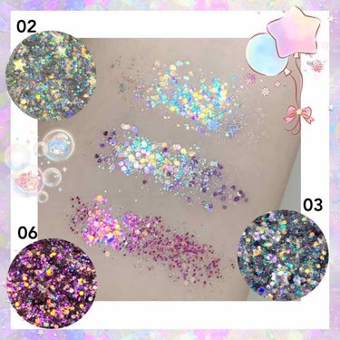 U R GLAM URGLAM　GLITTER GEMのクチコミ「
🌈 キラッキラなコスメ🌈


「超」プチプラ！
ホログラムコスメが登場♡♡

とにかく反射し.....」（2枚目）