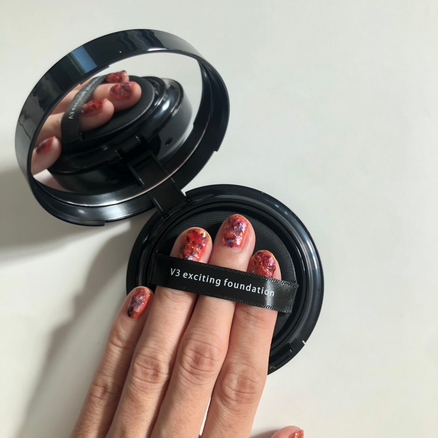 V3 エキサイティングファンデーション/SPICARE/クッションファンデーションを使ったクチコミ(4枚目)