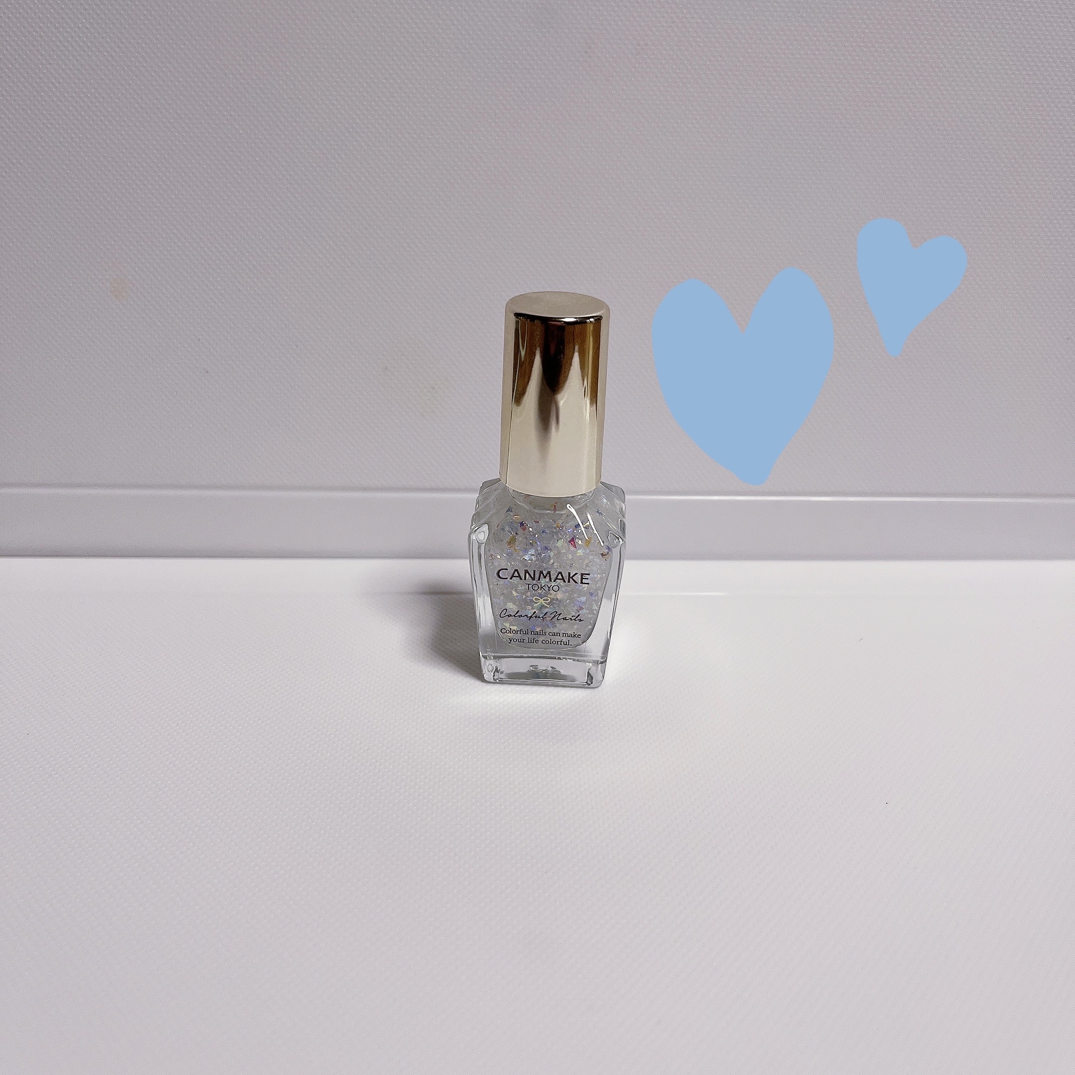 カラフルネイルズ N24 トゥインクルドロップ/キャンメイク/マニキュアを使ったクチコミ（3枚目）