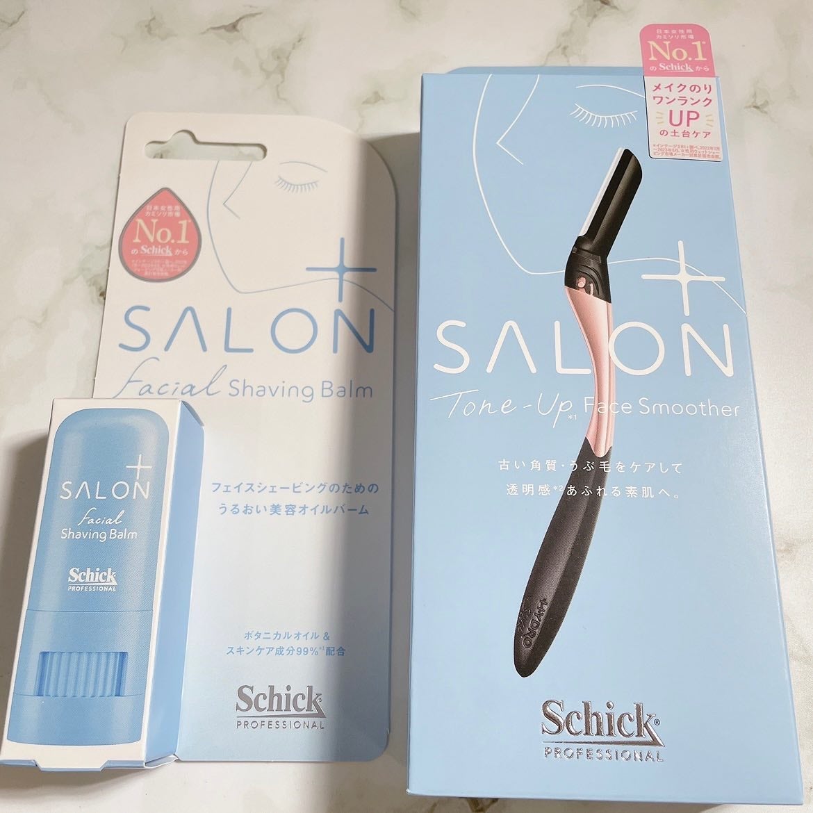 サロンプラス トーンアップ フェイススムーサー ホルダー(刃付き)/サロンプラス/シェーバーを使ったクチコミ(3枚目)