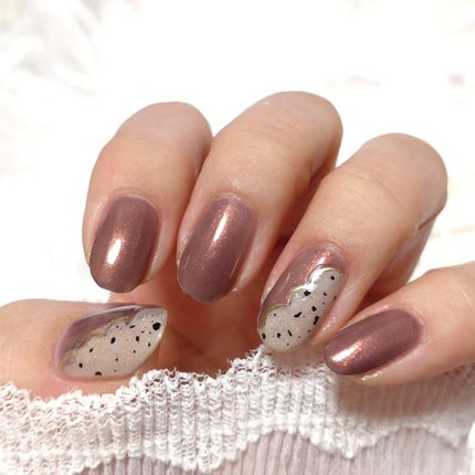 ミルクティ on LIPS 「✴✴#秋色ダルメシアンネイル💖✴ずっとやりたかったダルメシアン..」(8枚目)