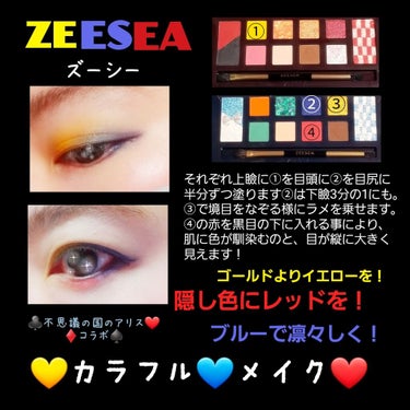 ZEESEA
カラフルメイク💙

たまには、現実を離れて非現実に❤️
お出かけに如何でしょうか？

いつもと違うメイクをする事で私はテンションが上がります⤴️
色んなカラーメイクをしたい方には、ぴったり