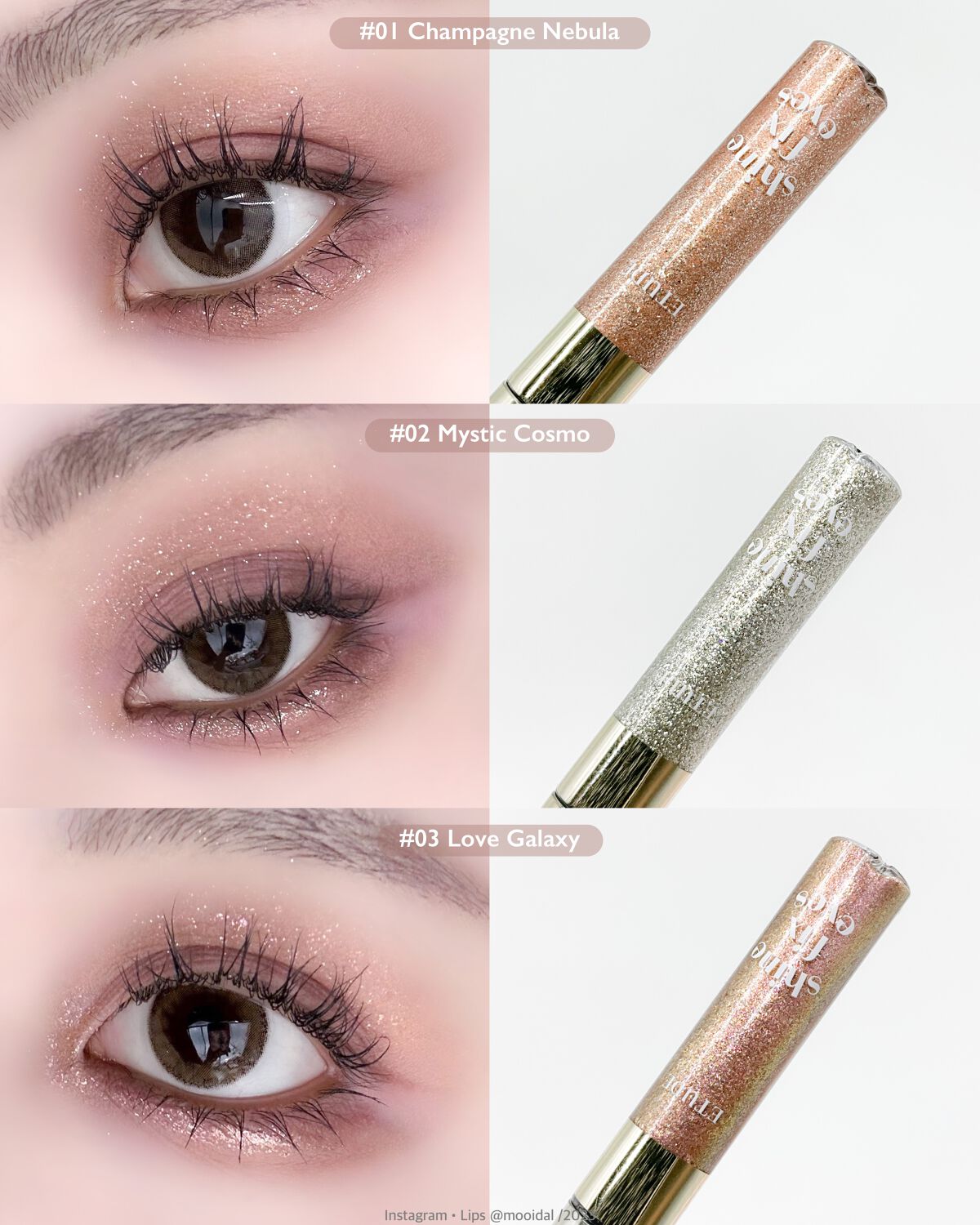 シャインフィックス アイズグリッター/ETUDE/グリッターを使ったクチコミ(4枚目)