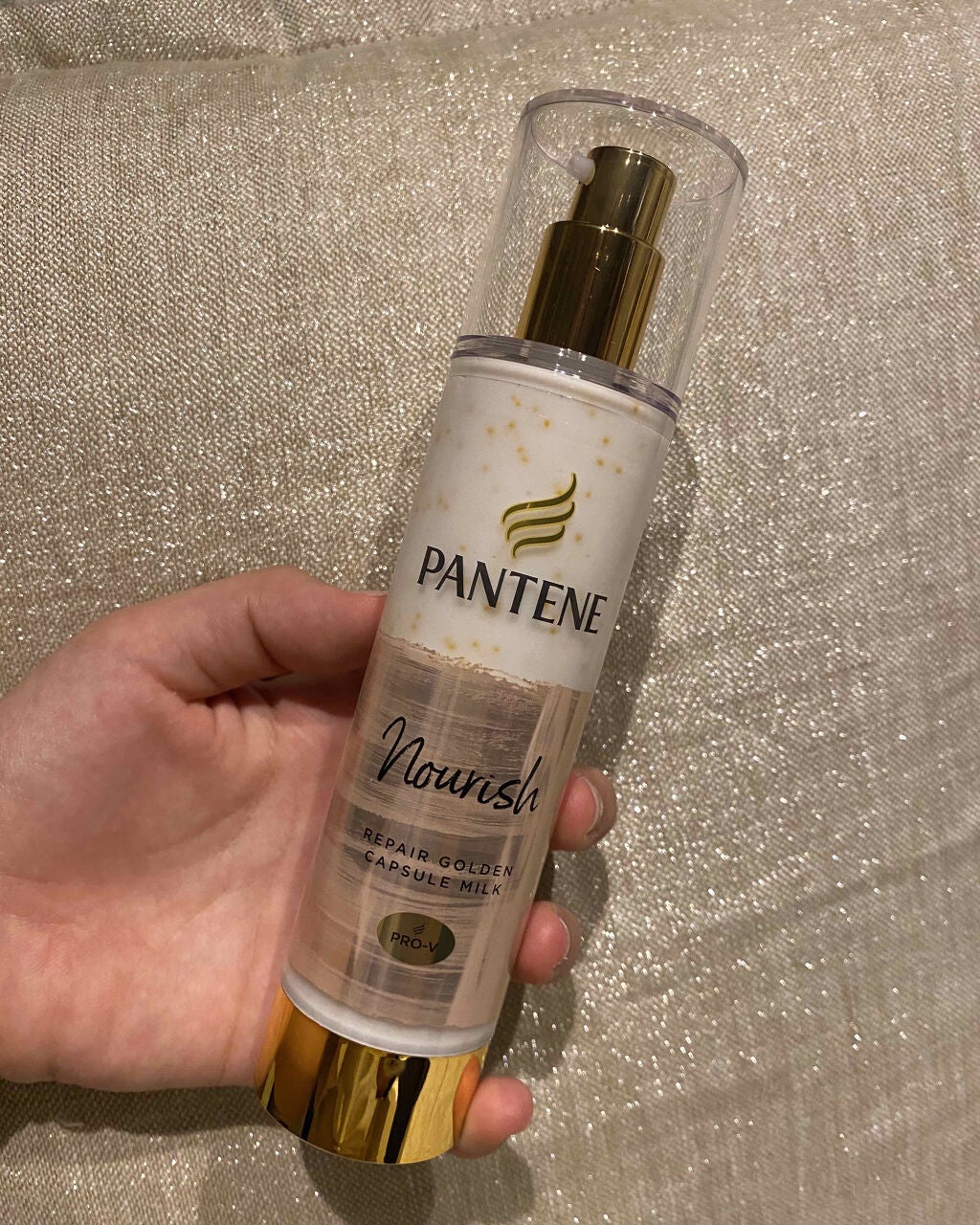 リペアー ゴールデン カプセル ミルク/パンテーン/ヘアミルクを使ったクチコミ(1枚目)