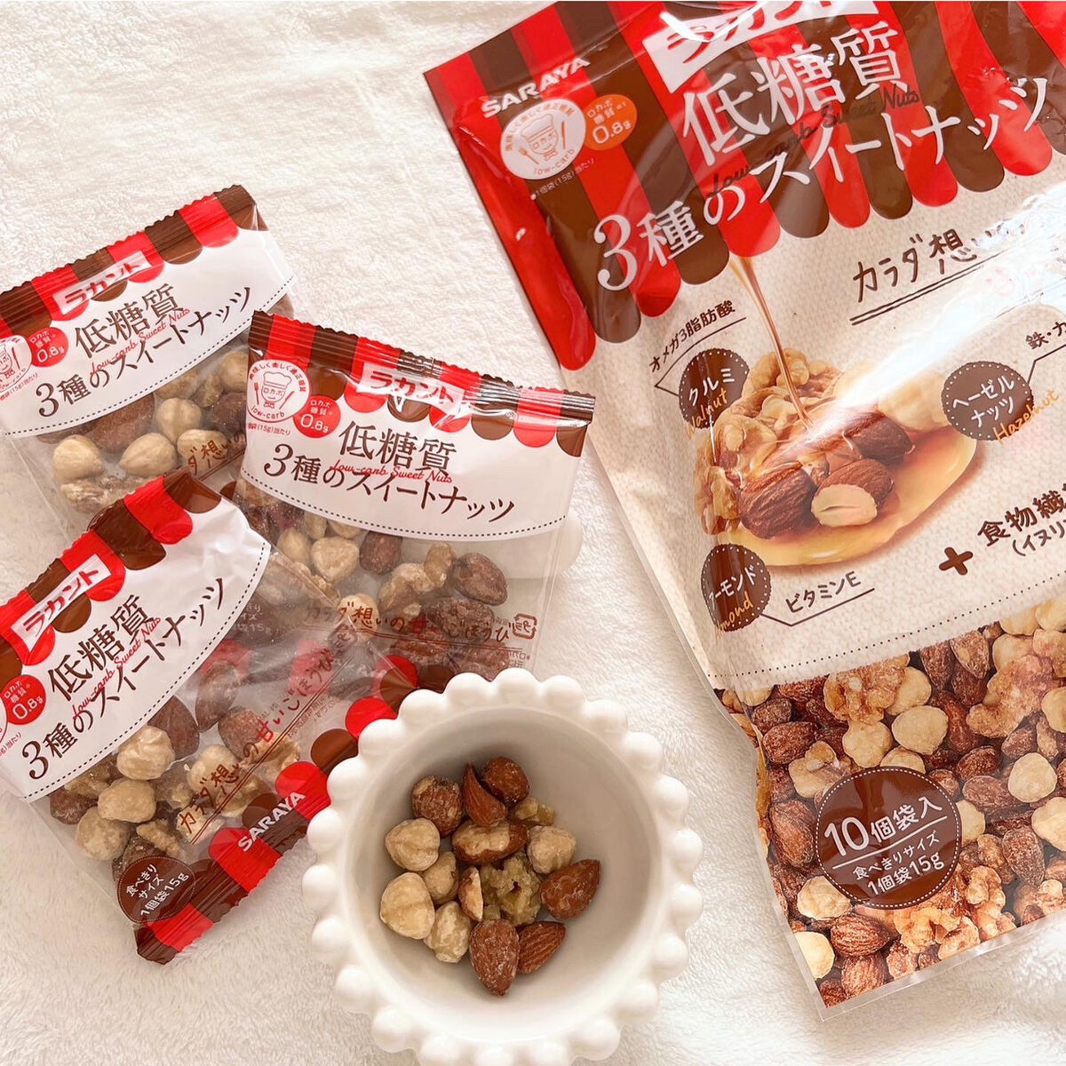 低糖質スイーツナッツ/サラヤ/低糖質食品を使ったクチコミ（2枚目）