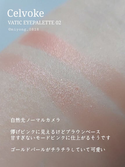 セルヴォーク ヴァティック アイパレット/Celvoke/アイシャドウパレットを使ったクチコミ(5枚目)
