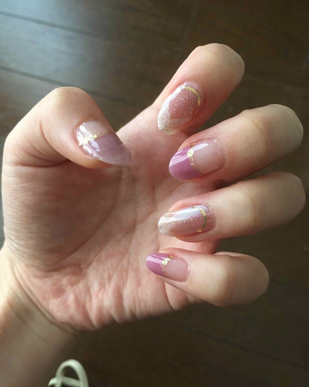 ネイルシール/Qoo10/ネイルシールを使ったクチコミ(4枚目)