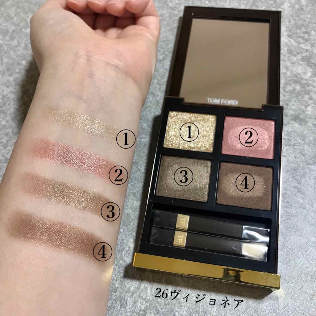 アイ カラー クォード/TOM FORD BEAUTY/アイシャドウパレットを使ったクチコミ(2枚目)