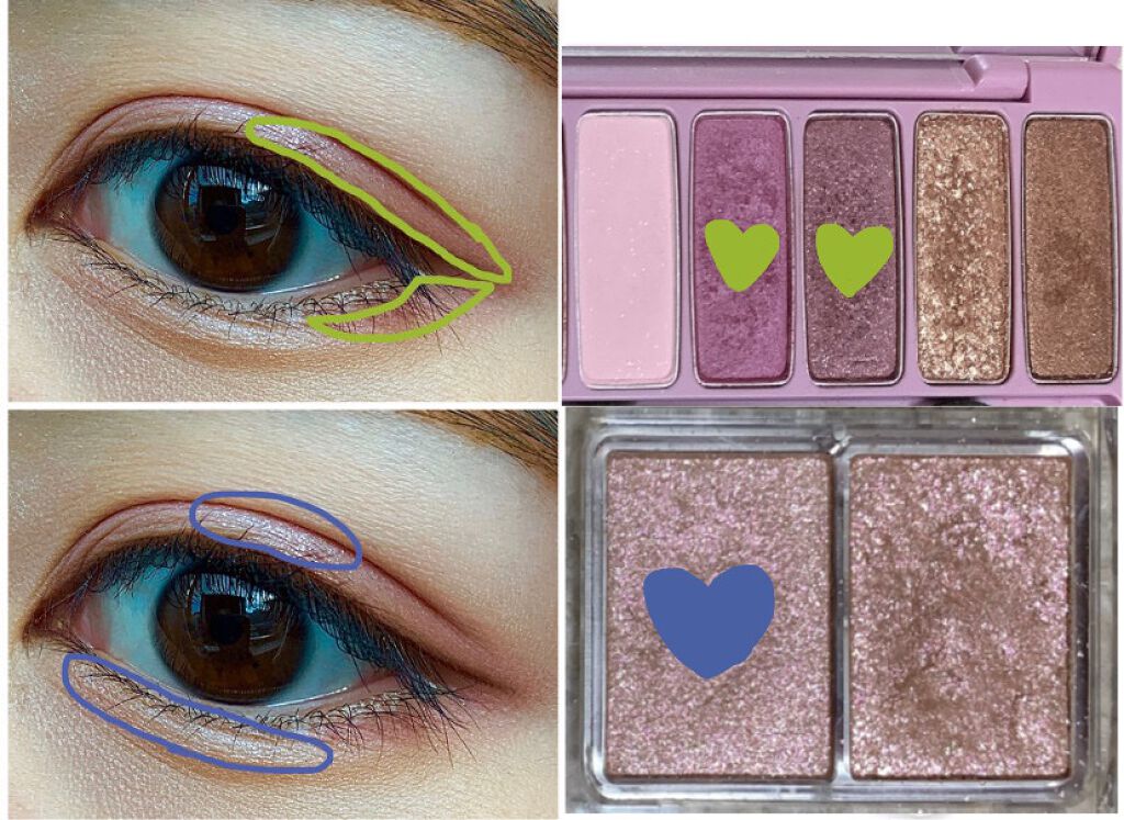 ジュエリーシャドウベール/キャンメイク/アイシャドウパレットを使ったクチコミ（3枚目）