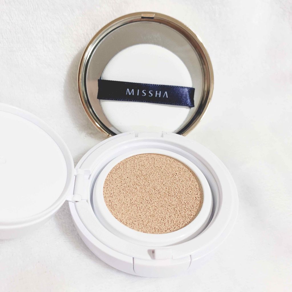 M クッション ファンデーション(モイスチャー)/MISSHA/クッションファンデーションを使ったクチコミ（2枚目）