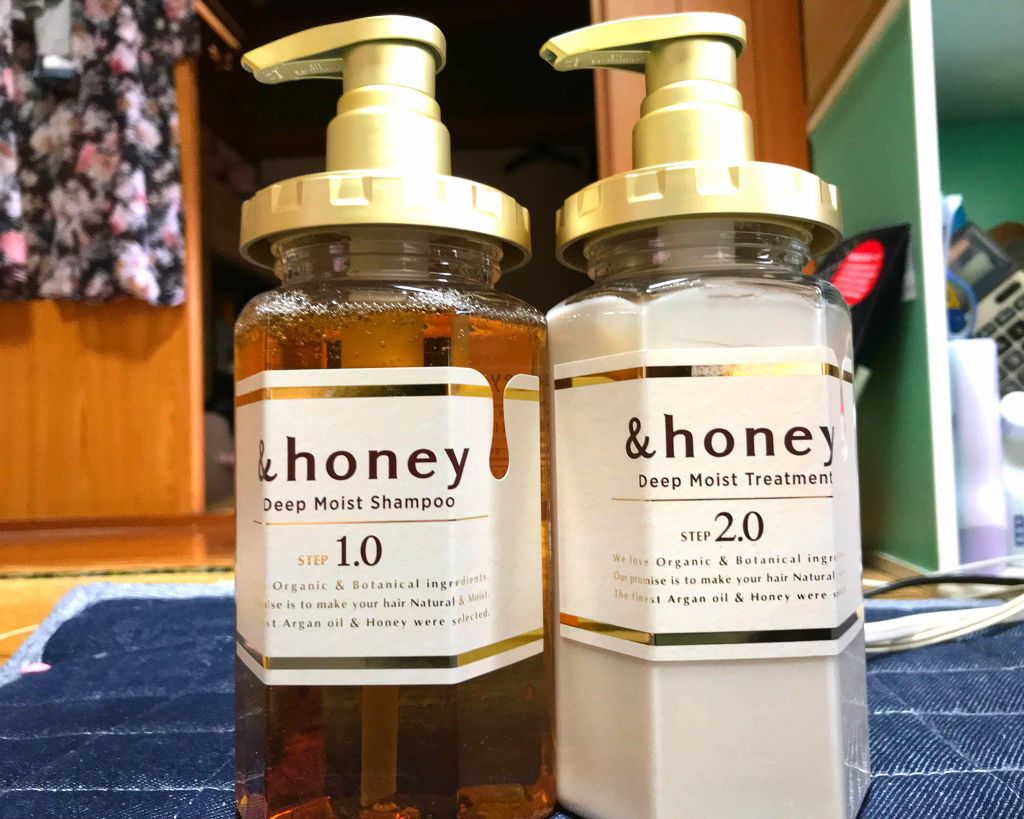 ディープモイスト シャンプー1.0/ヘアトリートメント2.0/&honey/市販シャンプーを使ったクチコミ(1枚目)