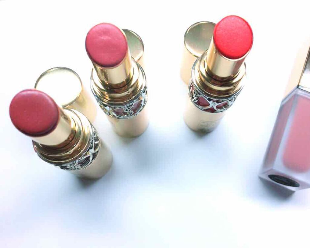 ルージュ ヴォリュプテ シャイン/YVES SAINT LAURENT BEAUTE/口紅を使ったクチコミ（2枚目）