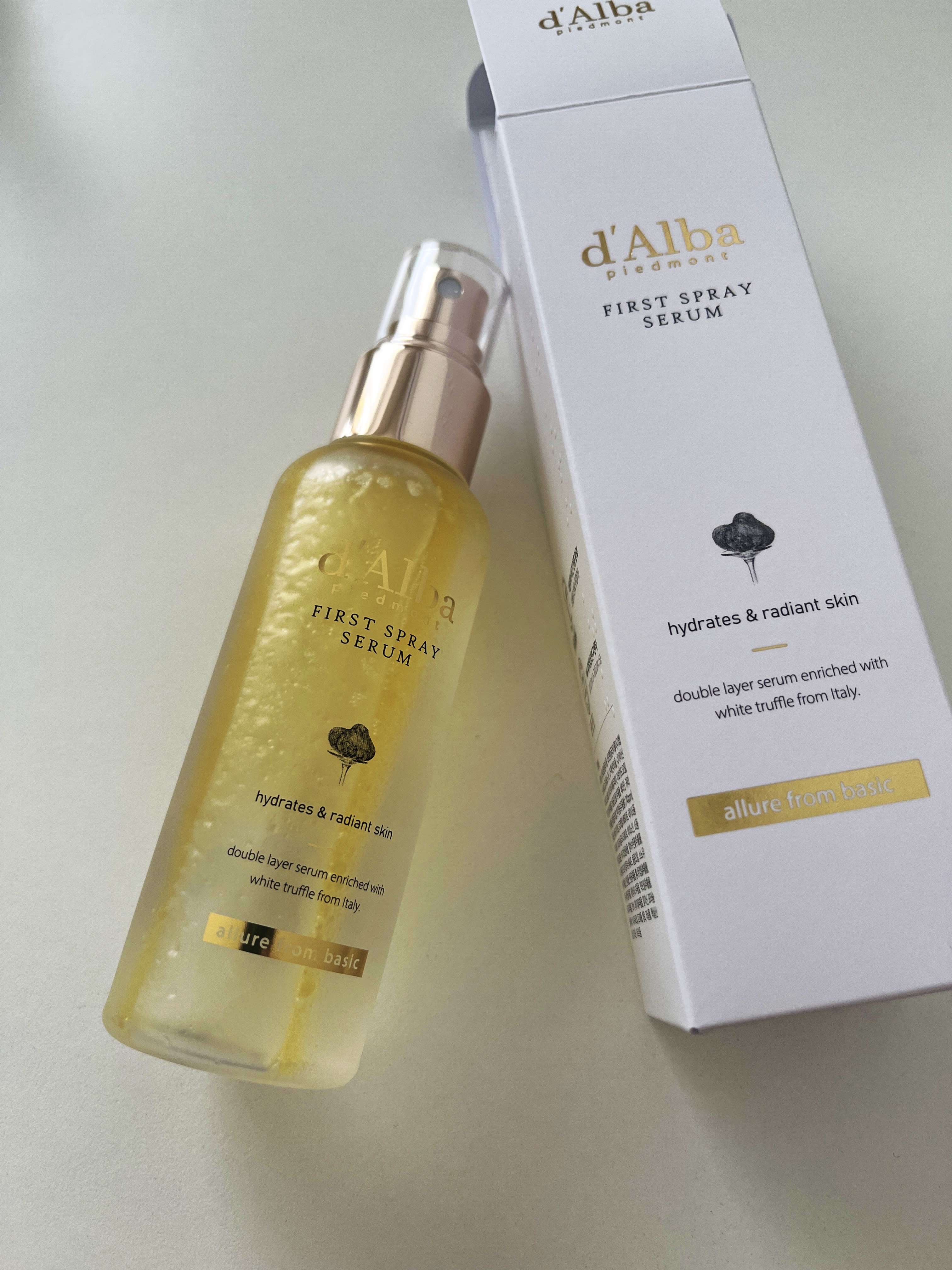 ダルバ ホワイトトリュフファーストスプレーセラム/ダルバ/ミスト状化粧水を使ったクチコミ（3枚目）