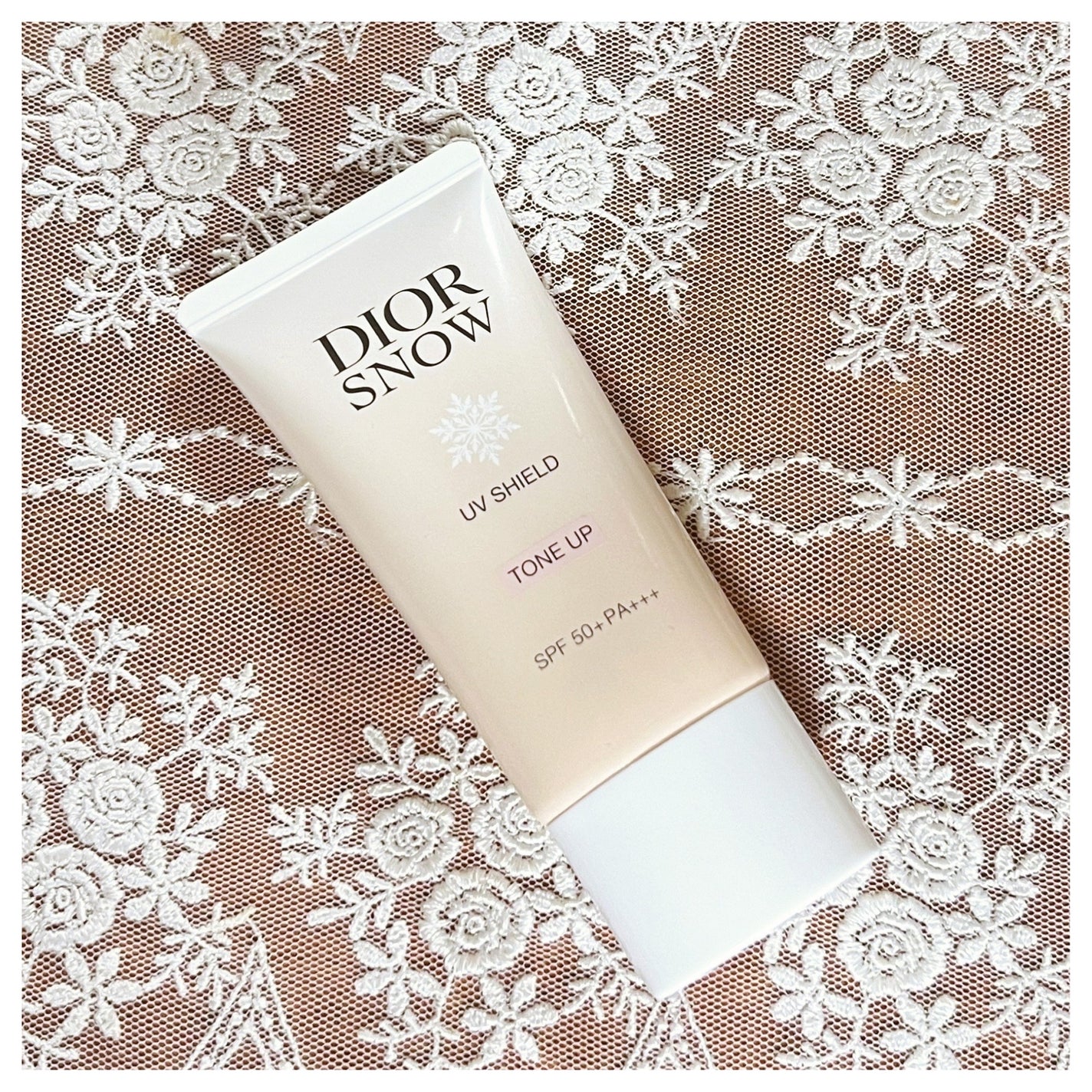 ディオール スノー UVシールド トーンアップ 50+/Dior/日焼け止めミルクを使ったクチコミ(2枚目)