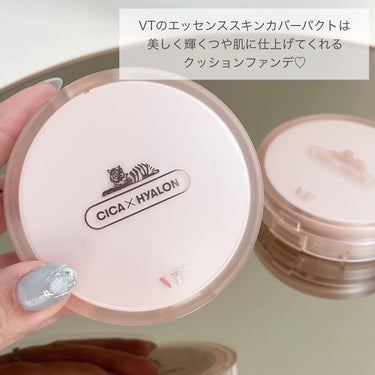 VT CICA エッセンススキンカバーパクトのクチコミ「VT🌿つやつやクッションファンデ✨

＿＿＿＿＿＿＿＿＿＿＿＿＿＿＿＿＿＿

▶︎ VT co.....」（2枚目）