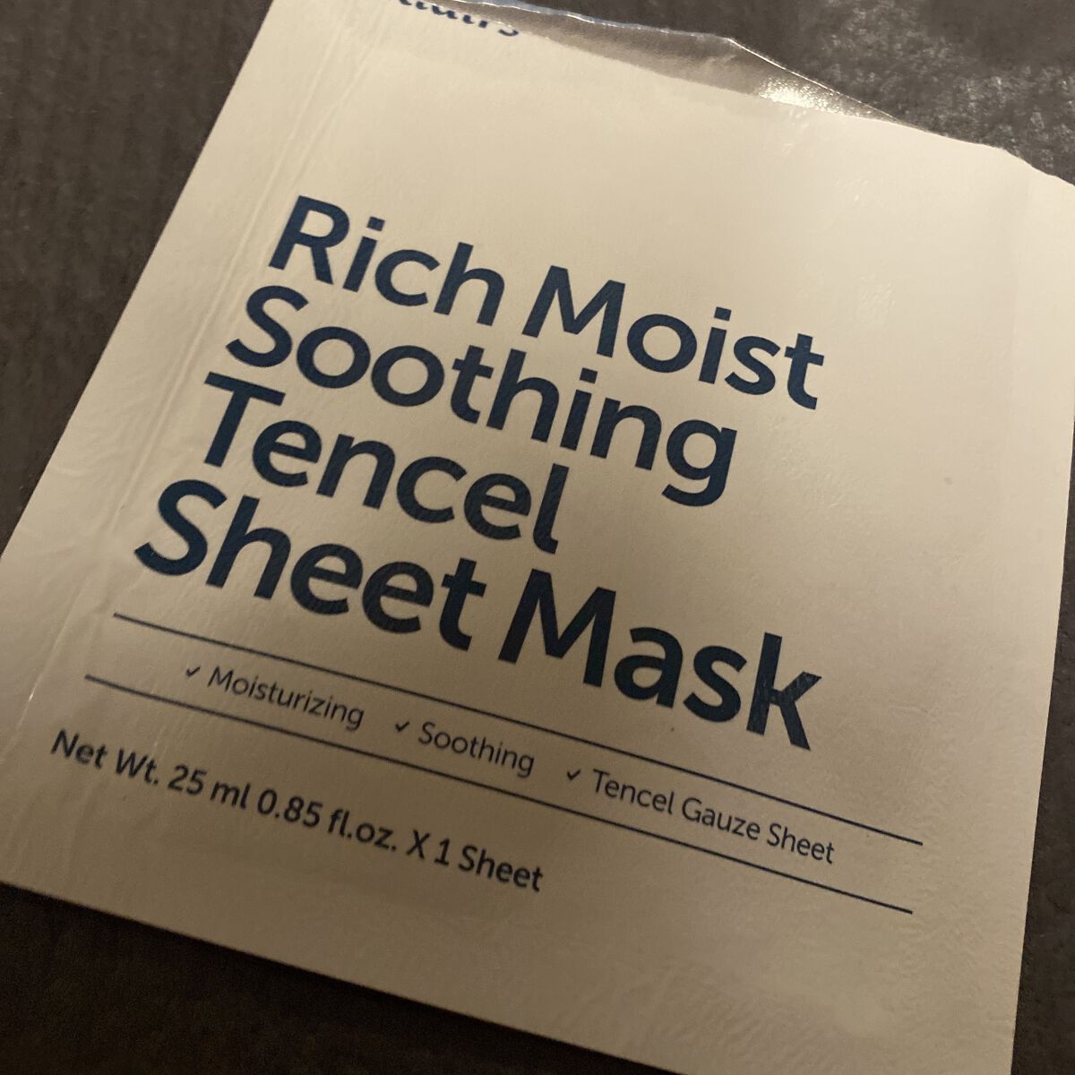 リッチモイストスージングテンセルシートマスク(25ml)/Klairs/シートマスク・パックを使ったクチコミ（1枚目）