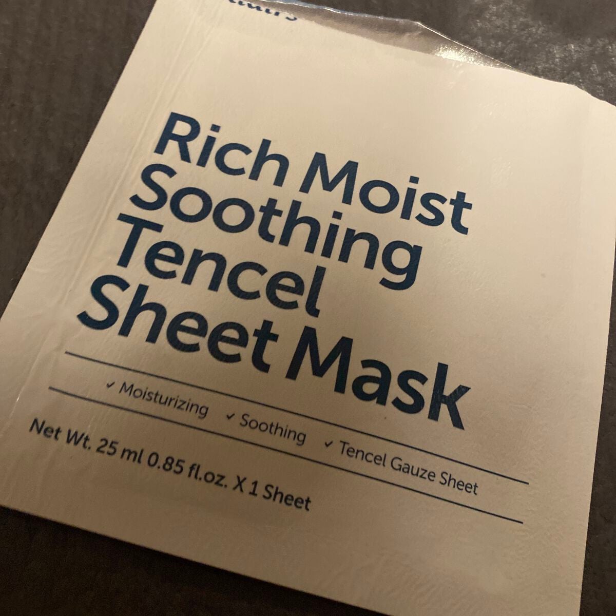 リッチモイストスージングテンセルシートマスク(25ml)/Klairs/シートマスク・パックを使ったクチコミ(1枚目)