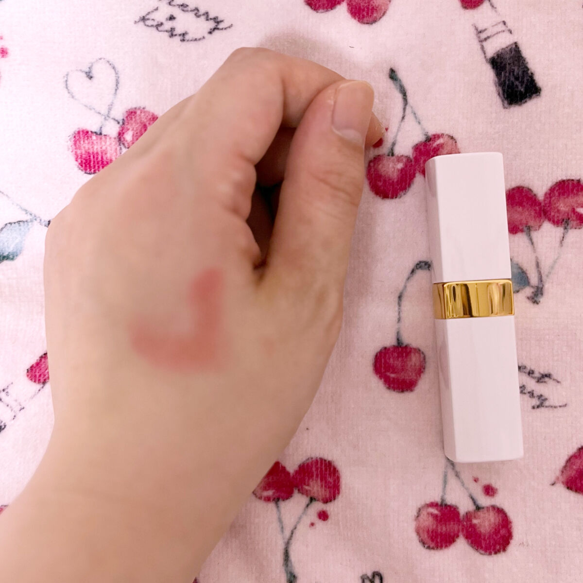 シャネル ルージュ ココ ボーム 918 マイ ローズ/CHANEL/口紅を使ったクチコミ（2枚目）