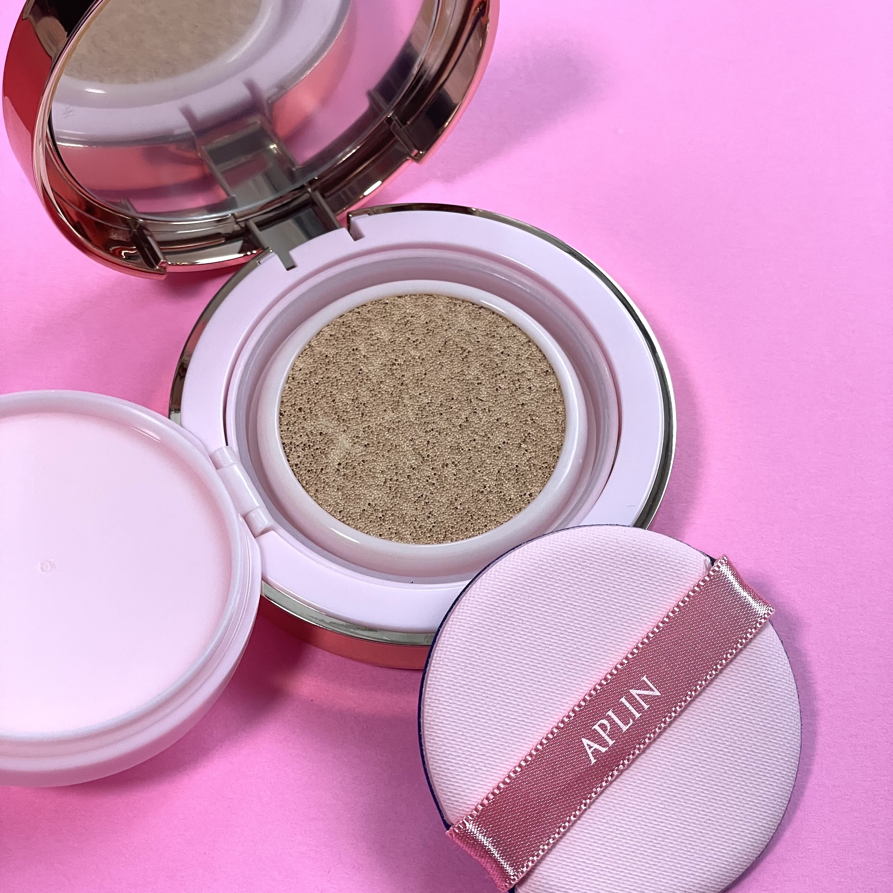 ピンクティーツリーカバーアップグロウクッション/APLIN/クッションファンデーションを使ったクチコミ（3枚目）