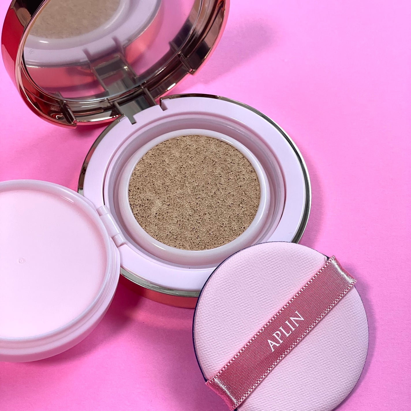 ピンクティーツリーカバークッション/APLIN/クッションファンデーションを使ったクチコミ(3枚目)