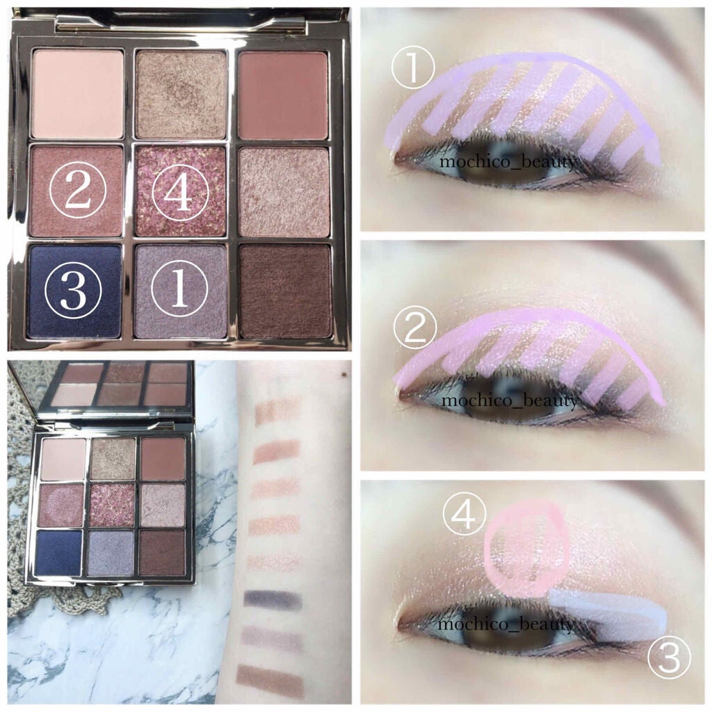 長相思シリーズ 9色アイシャドウパレット/CATKIN/アイシャドウパレットを使ったクチコミ(4枚目)