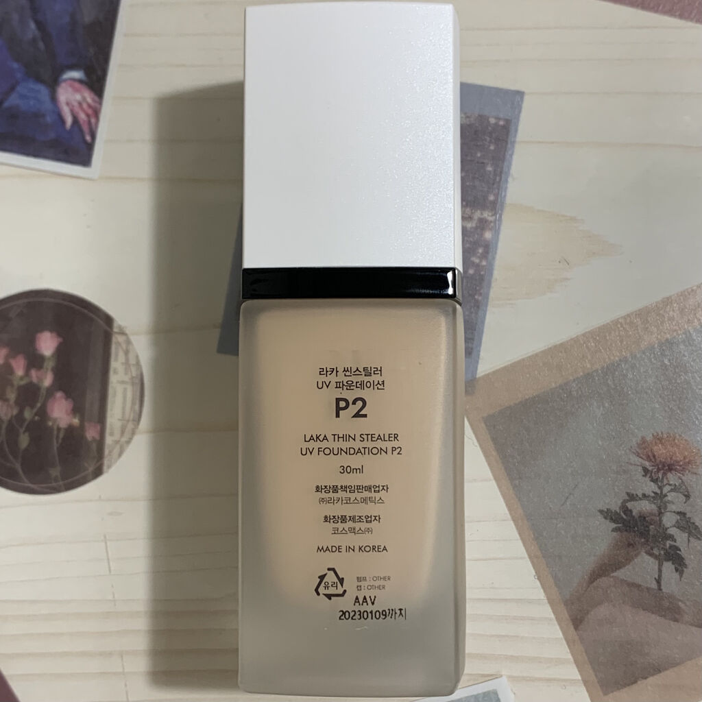 Laka シン スティラー UV ファンデーション のクチコミ「《 LAKA シン スティラー UV ファンデーション 》

価         格▶︎3,5.....」（2枚目）