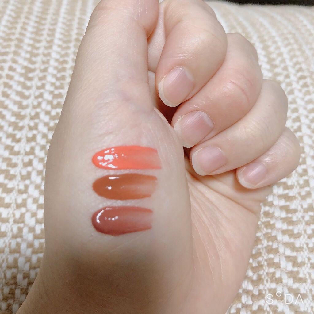 ジューシーラスティングティント/rom&nd/リップティントを使ったクチコミ(2枚目)