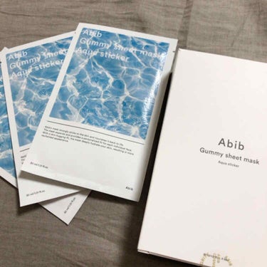 ＊Abib
　Gummy  sheet  mask
　Aqua  sticker



コレをgetするためにQoo10デビュー✨

シートの密着性が人気の、Abibのマスク❣️
オススメしてもらったけ