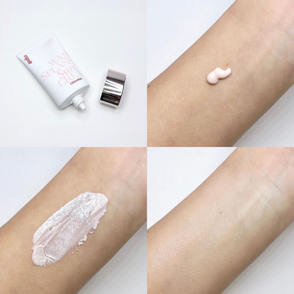 ウォータースプラッシュサンクリーム セラミド/espoir/日焼け止めクリームを使ったクチコミ（2枚目）