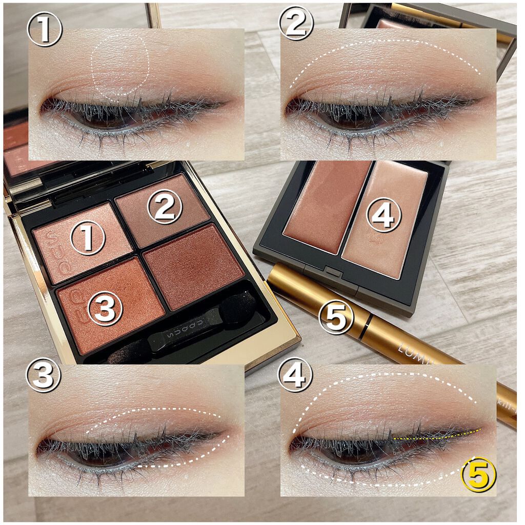 THREE シマリング グロー デュオ/THREE/クリームハイライトを使ったクチコミ（2枚目）