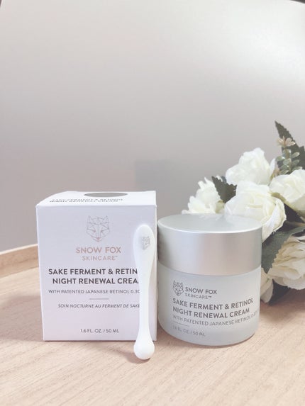 SAKE ナイトクリーム/SNOW FOX SKINCARE/フェイスクリームを使ったクチコミ(1枚目)