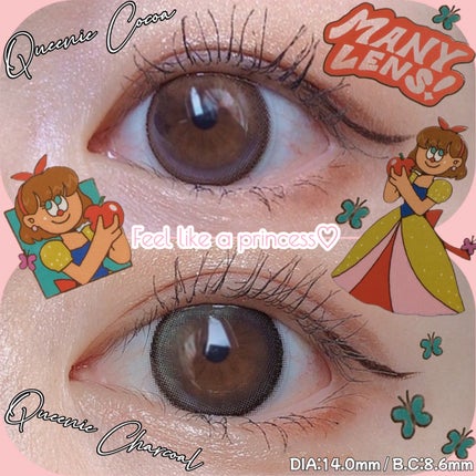 QUEENIE/MANY LENS/カラーコンタクトレンズを使ったクチコミ(1枚目)