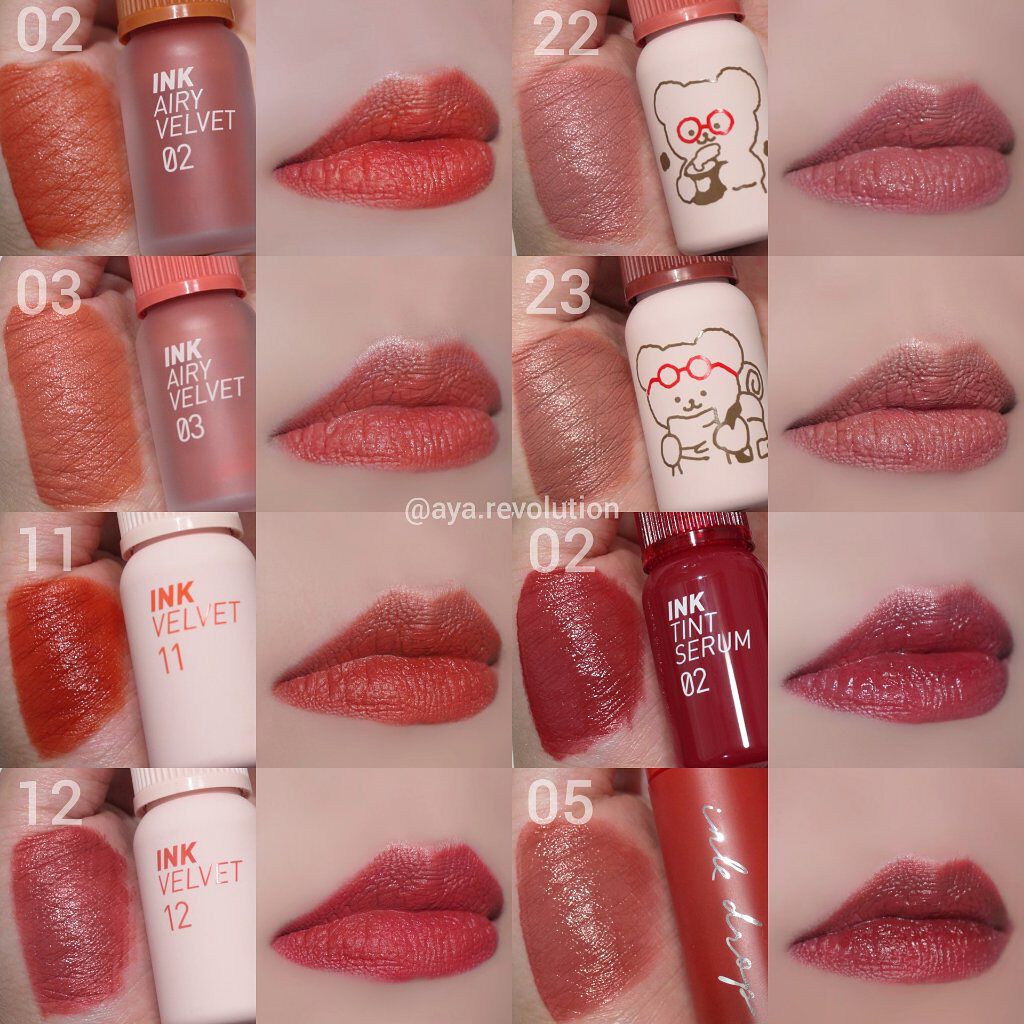 インク ムード ドロップ ティント 05 レッド世界観/PERIPERA/リップグロスを使ったクチコミ（1枚目）