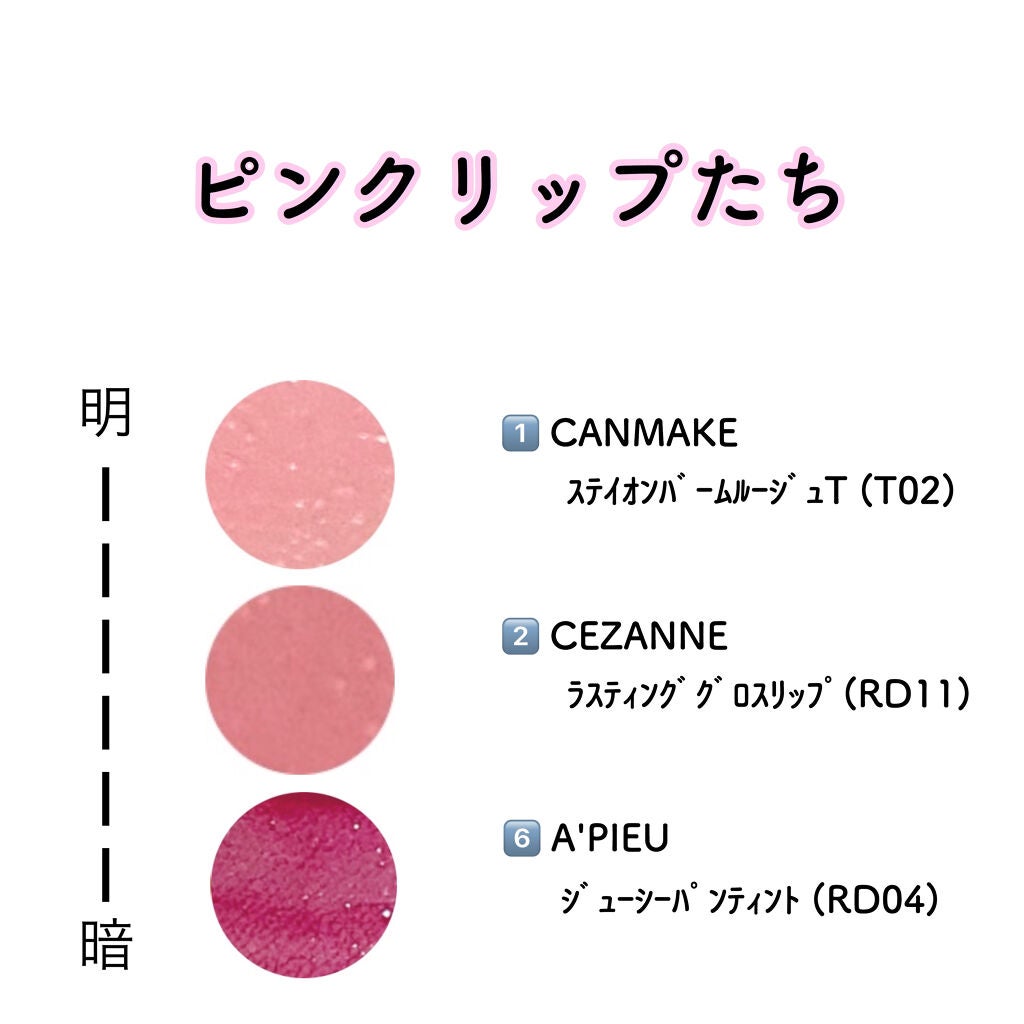 ラスティンググロスリップ/CEZANNE/口紅を使ったクチコミ(9枚目)