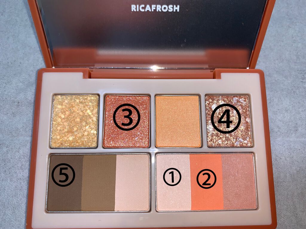ラグトーマス・キット/RICAFROSH/アイシャドウパレットを使ったクチコミ(3枚目)