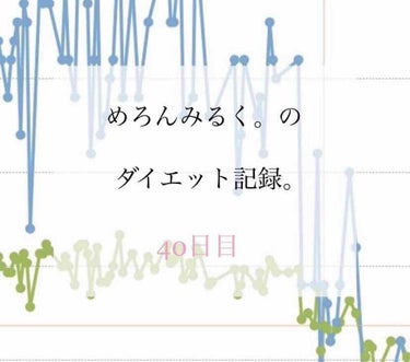 めろんみるく。 on LIPS 「めろんみるく。のダイエット記録🏃🏽‍♀️💨〜40日目〜体重☞5..」（1枚目）