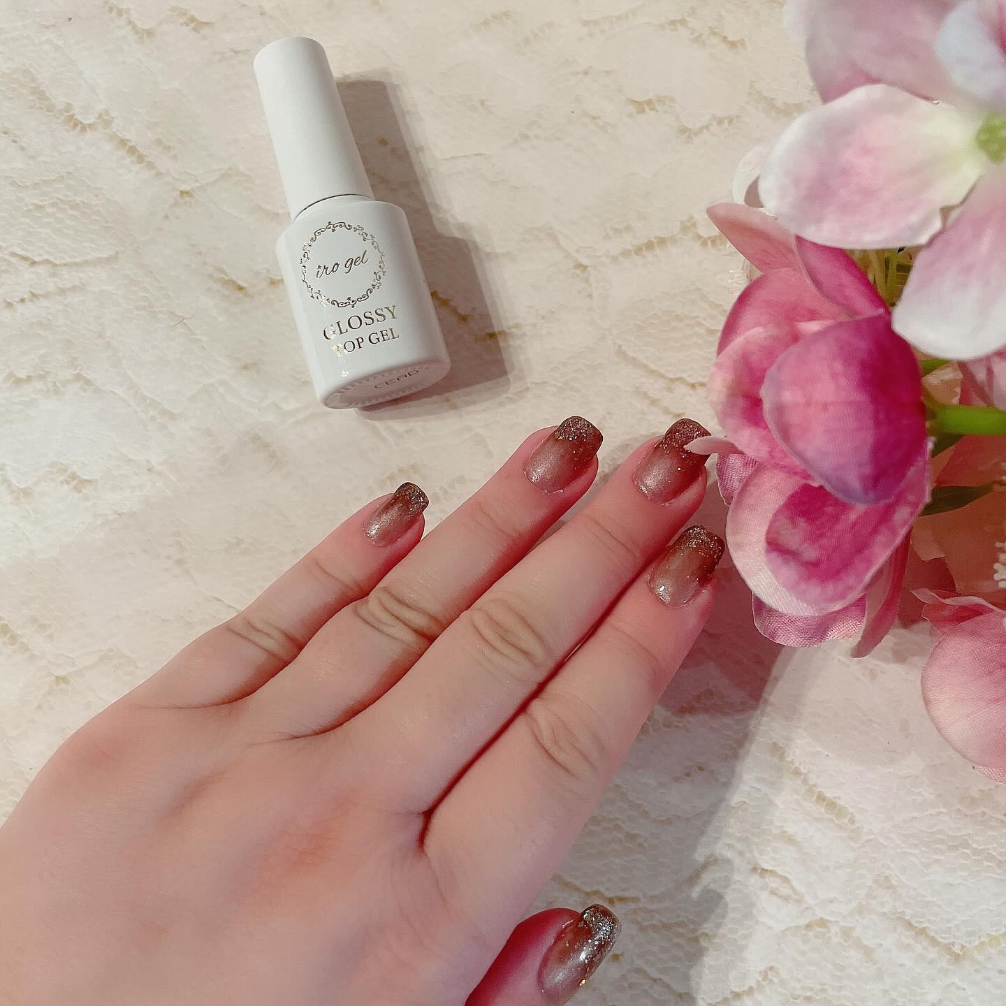 グロッシーノンワイプトップジェル/NAILTOWN/ジェルネイルを使ったクチコミ（2枚目）