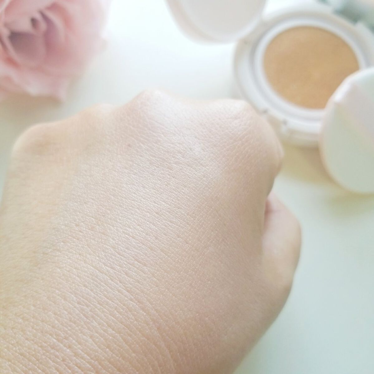 リンクルホワイトクッションファンデーション/コラリッチ/クッションファンデーションを使ったクチコミ(5枚目)