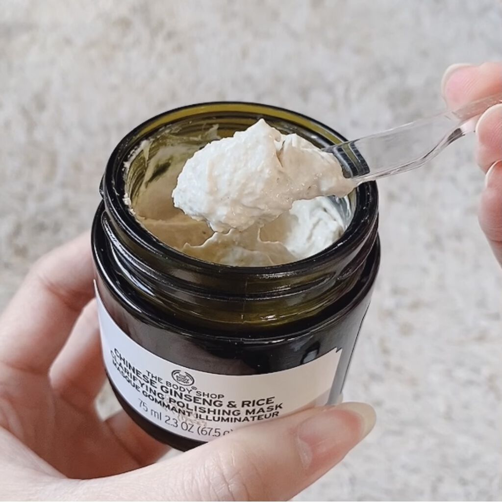 チャイニーズ ジンセン＆ライス クラリファイングポリッシングマスク/THE BODY SHOP/洗い流すパック・マスクを使ったクチコミ（3枚目）