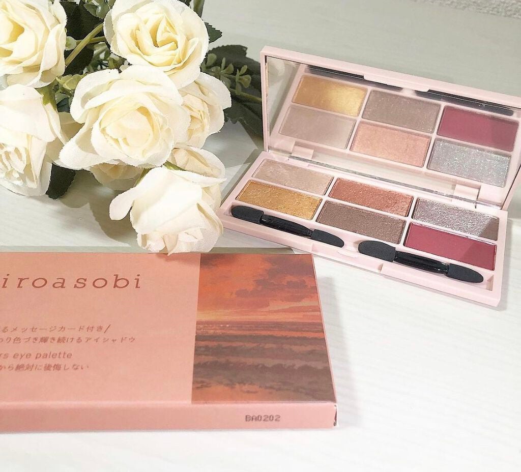 イロアソビ 6色アイパレット/iroasobi/アイシャドウパレットを使ったクチコミ(2枚目)
