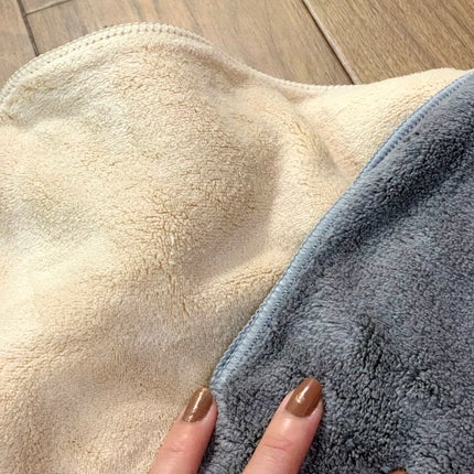 ヘアドライマイクロファイバータオル/ハホニコハッピーライフ/ヘアケアグッズを使ったクチコミ(5枚目)