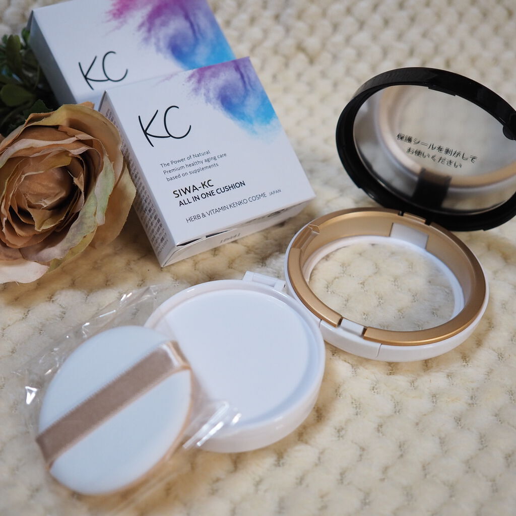 SIWA-KC オールインワンクッション/ハーブ健康本舗/クッションファンデーションを使ったクチコミ（3枚目）