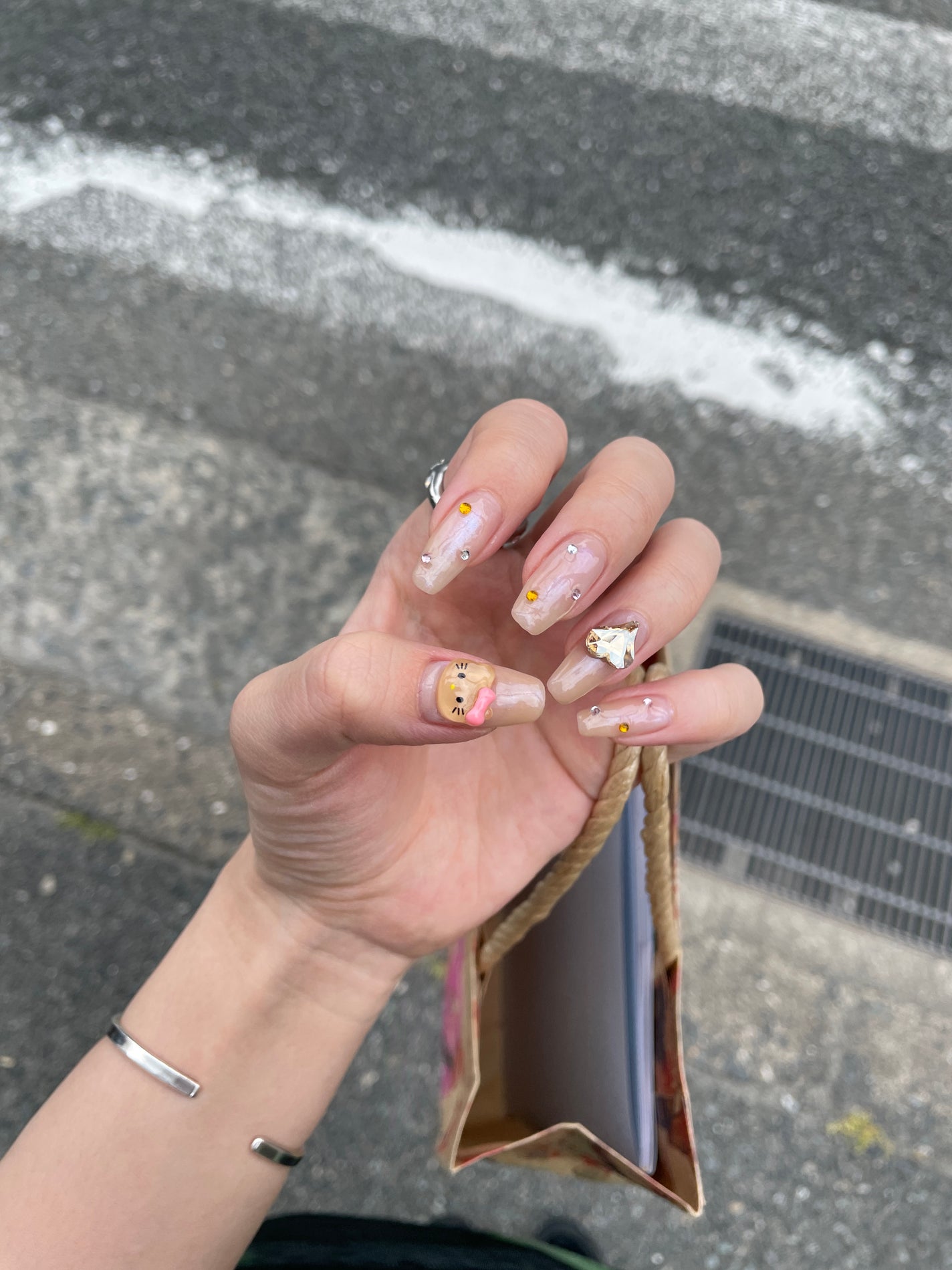 フェアリーダストパウダーオーロラピーコック/キャンドゥ/ネイルシールを使ったクチコミ(1枚目)