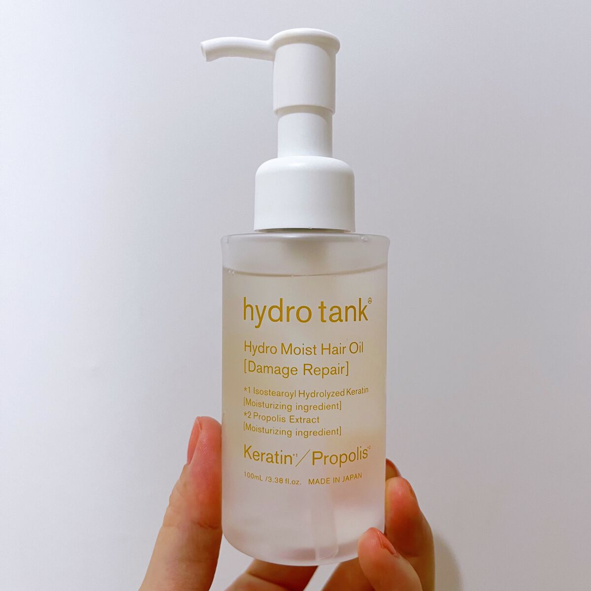 ダメージリペア ハイドロモイスト ヘアオイル 〈さらさらライトタイプ〉/hydrotank/ヘアオイルを使ったクチコミ(2枚目)