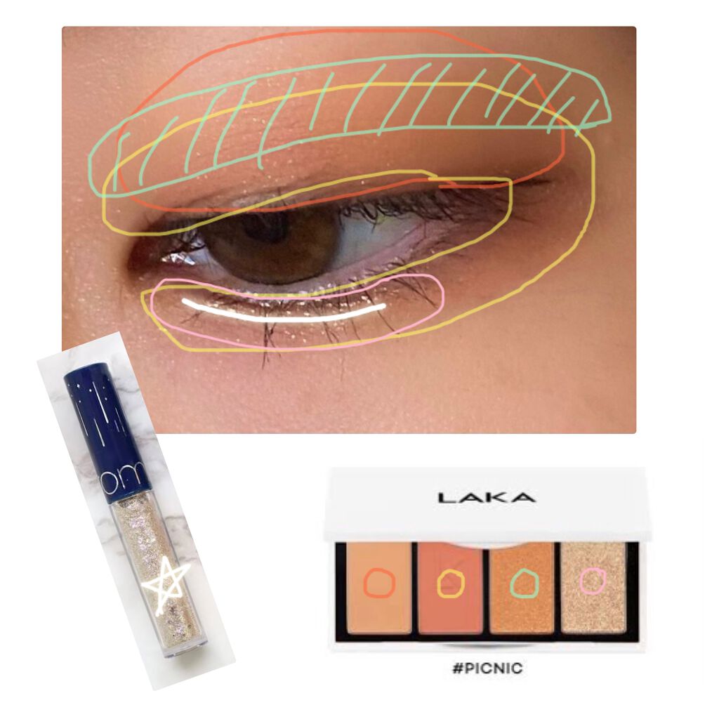 ジャストアイパレット/Laka/アイシャドウパレットを使ったクチコミ（2枚目）